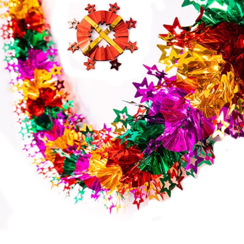 Tinsel Garland Decoration - Guirlandes de Noël 3D en feuille
