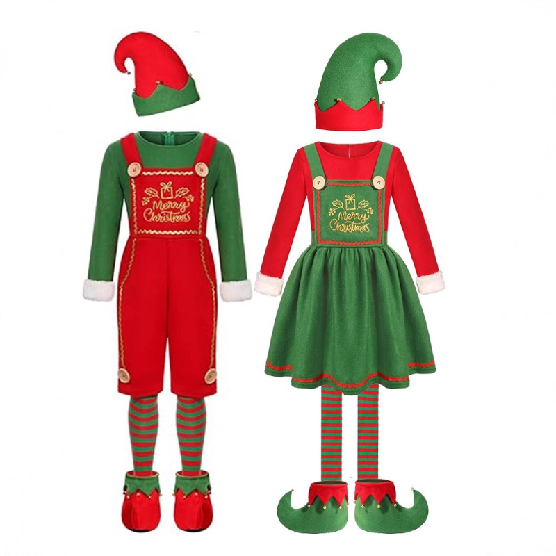 Elf Costume Christmas - Costume de Père Noël amusant pour