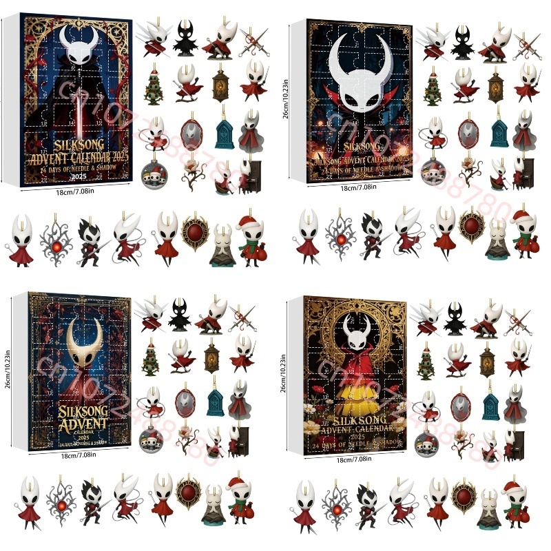 Advent Calendar Gift - Porte-clés calendrier de l'avent SILKSONGs 2026,