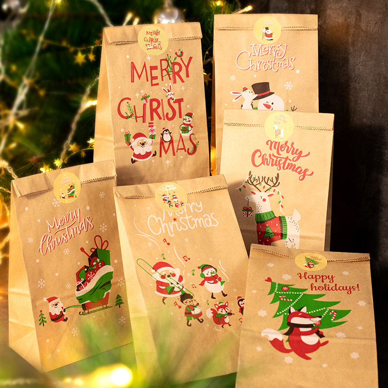 Advent Calendar Gift - Sacs Cadeaux de Noël en Papier