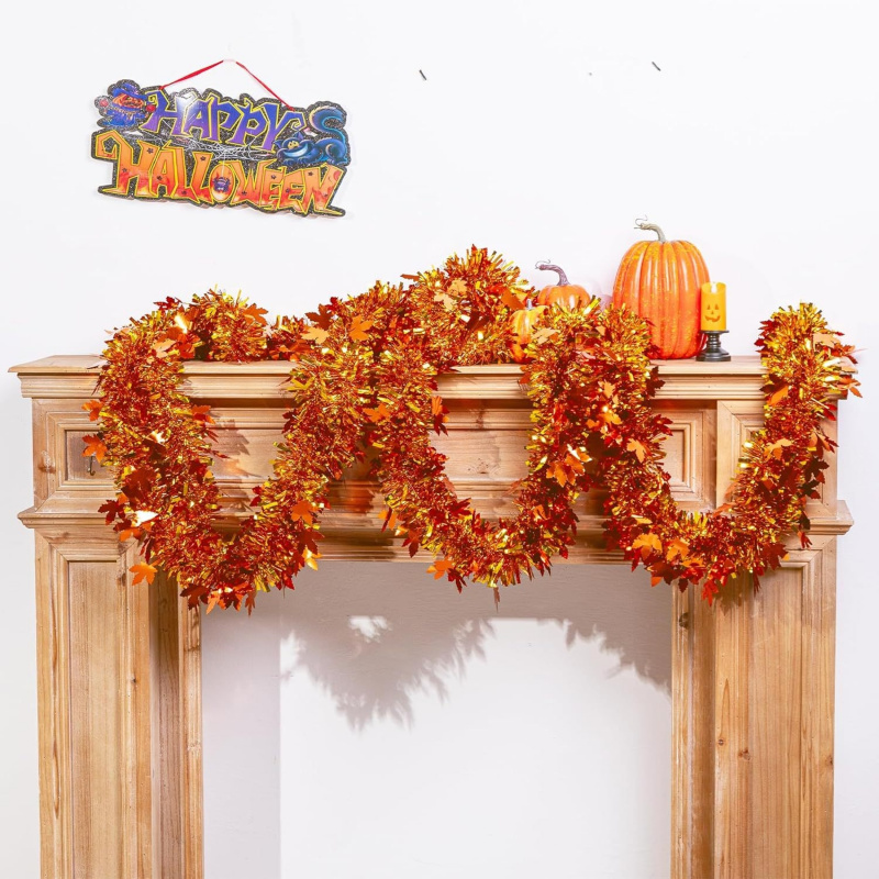 2 guirlandes de feuilles d'éra - Tinsel Garland Decoration avis et prix