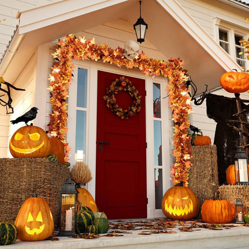 2 guirlandes de feuilles d'éra - Tinsel Garland Decoration avis et prix
