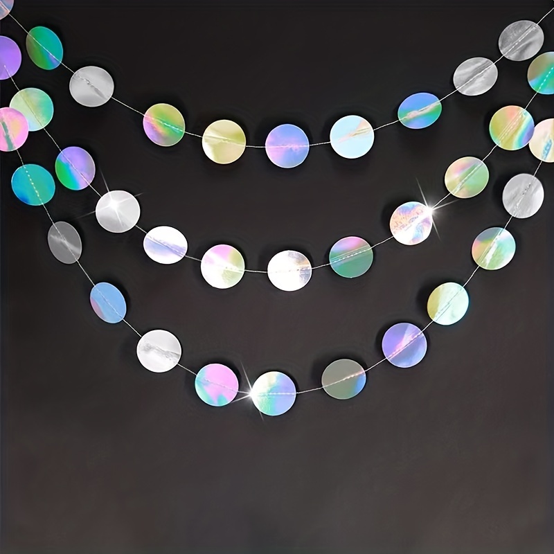 Guirlandes circulaires irisées - Tinsel Garland Decoration avis et prix