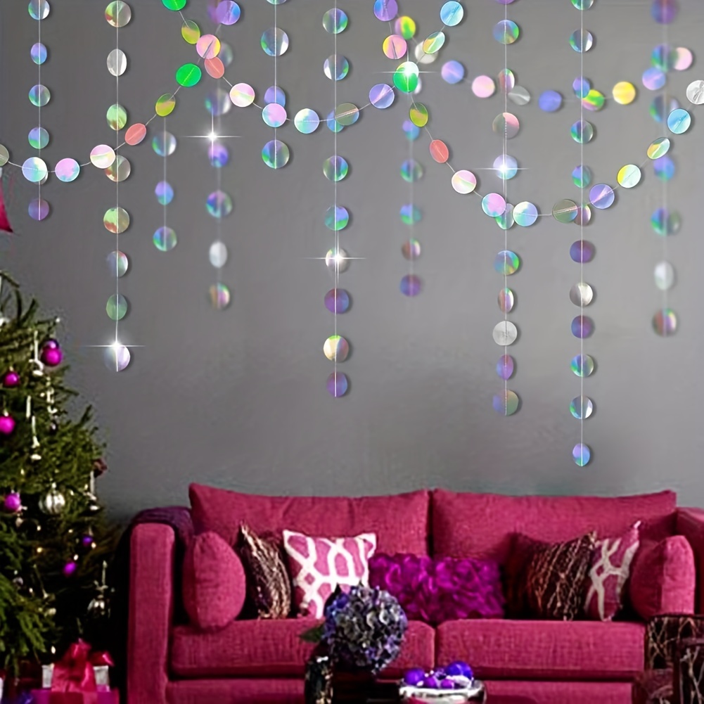 Guirlandes circulaires irisées - Tinsel Garland Decoration avis et prix