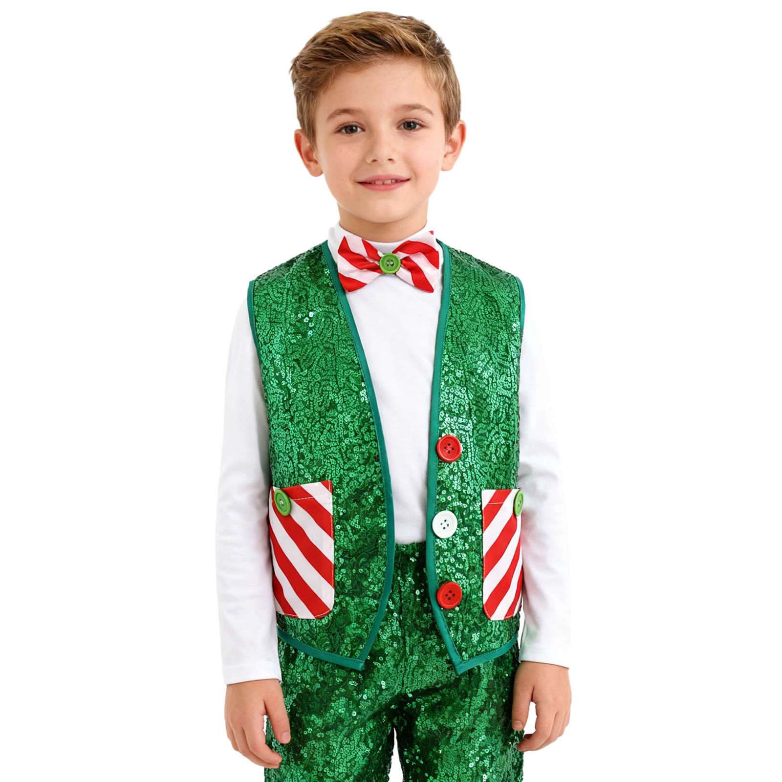 Gilet de noël à paillettes pou - Elf Costume Christmas avis et prix