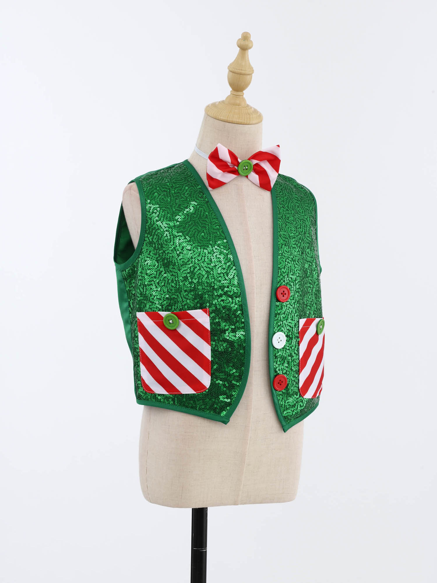 Gilet de noël à paillettes pou - Elf Costume Christmas avis et prix