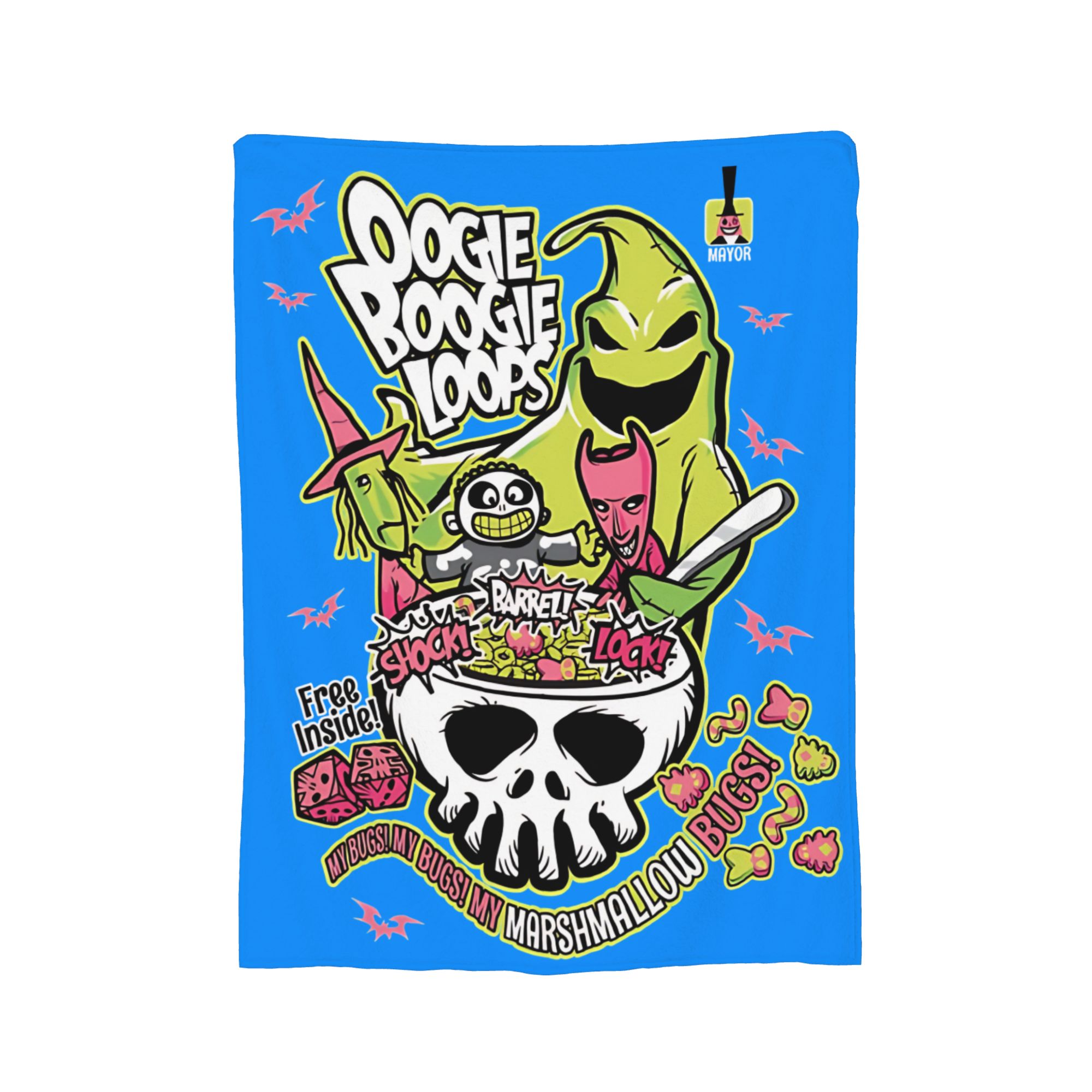 Oogie Boogie Loops Halloween L - Christmas Throw Blanket avis et prix