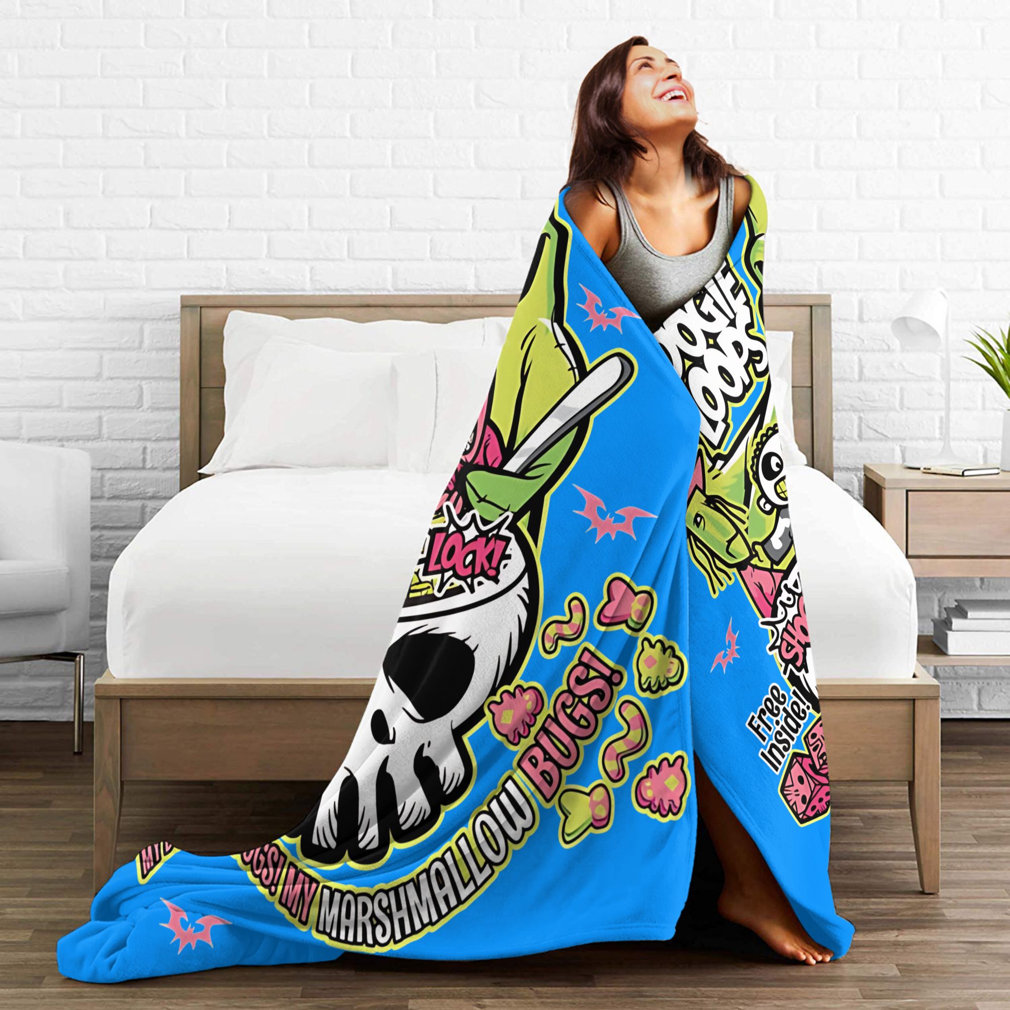 Oogie Boogie Loops Halloween L - Christmas Throw Blanket avis et prix